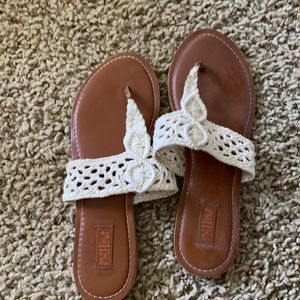 woven flip flop sandals